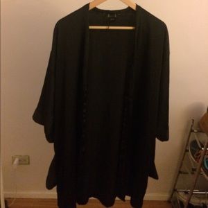 Victoria Secret Black Satin robe/kimono